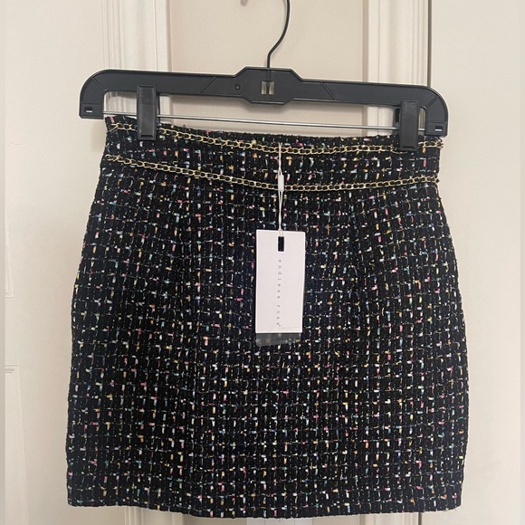 VICI Black multi colored tweed mini skirt - Picture 3 of 8